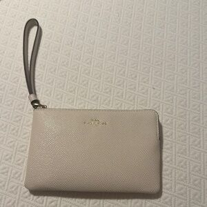 Coach Cream Wristlet